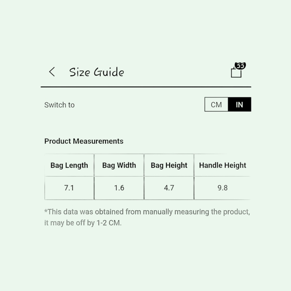 🌱NWT Minty Mini Flap Chain Bag - Picture 5 of 6